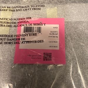Kate Spade  black nylon computer bag for 15” laptop